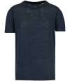 SP320 Spasso Crew Neck Linen T-Shirt Navy colour image